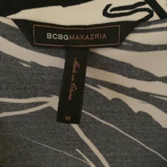 BCBG Maxazria black/white patterned dress - Picture 2 of 3